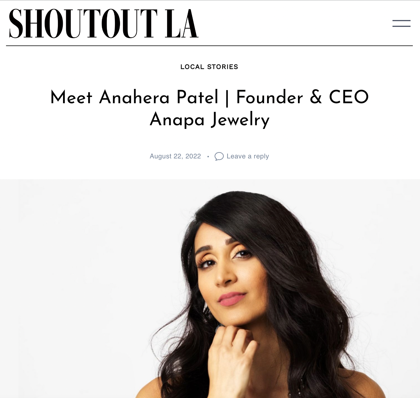 Interview with founder and CEO of Anapa Jewelry, Anahera Patel with shoutout LA. Anahera discusses business, her collab with Manu Farrarons, free diving with whales in Tahiti, and her favorite restaurants in LA!