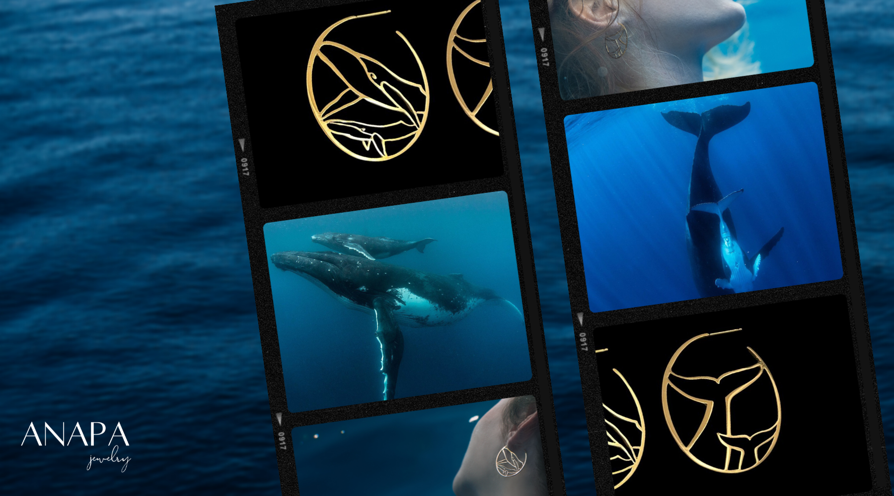 Anapa Whale hoops inspired by humpback whales, while free diving in Tahiti