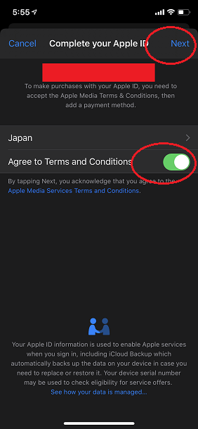 Create Japanese iTunes Account Step. 9