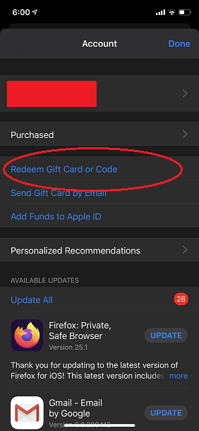 Redeem iTunes Japan Gift Card Step. 2