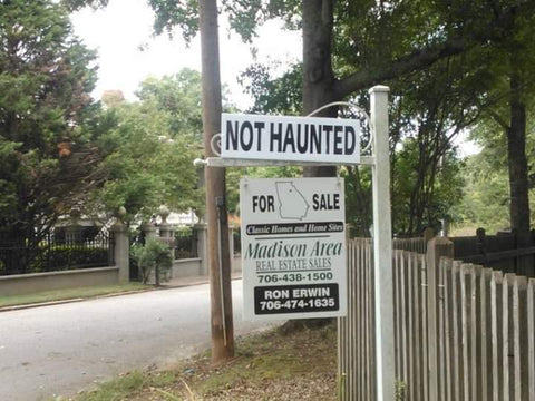Not Haunted House Sign