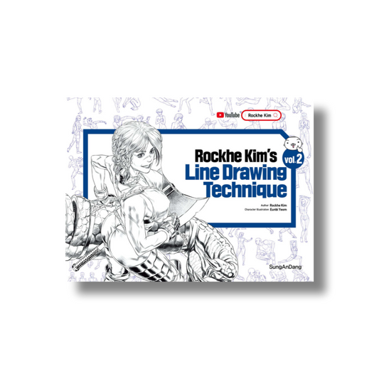Rockhe Kim’s Line Drawing Technique Vol. 2  (English Ver.)
