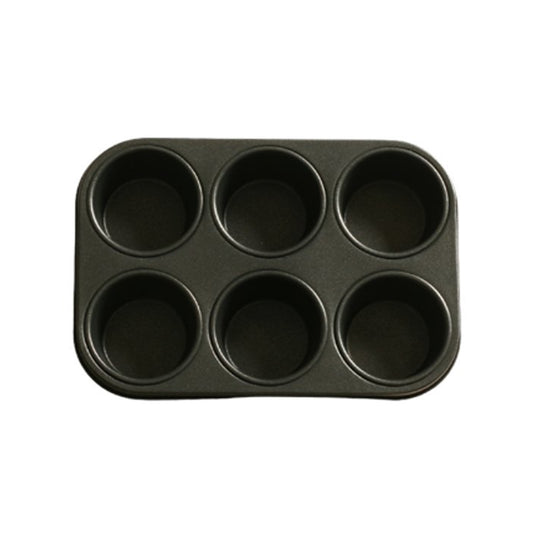 Muffin Pan & Cupcake Pan, 6-Cup, Steel