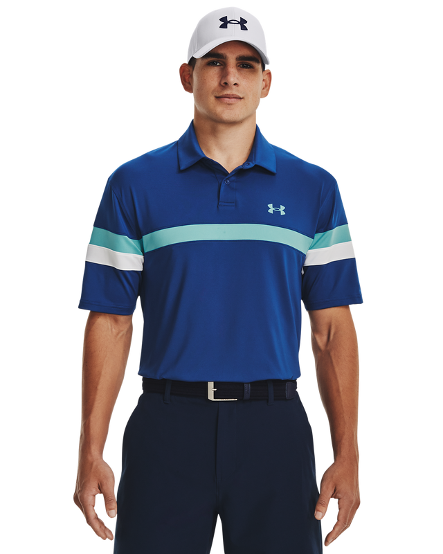 Picture of Men's UA Tee To Green Colorblock Polo