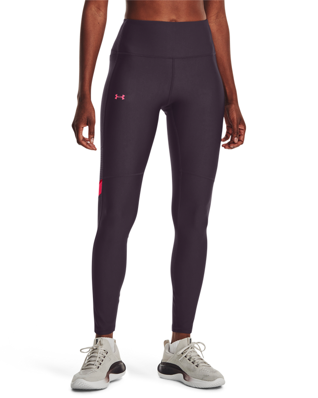 Picture of Women's HeatGear® No-Slip Waistband Mesh Panel Leggings