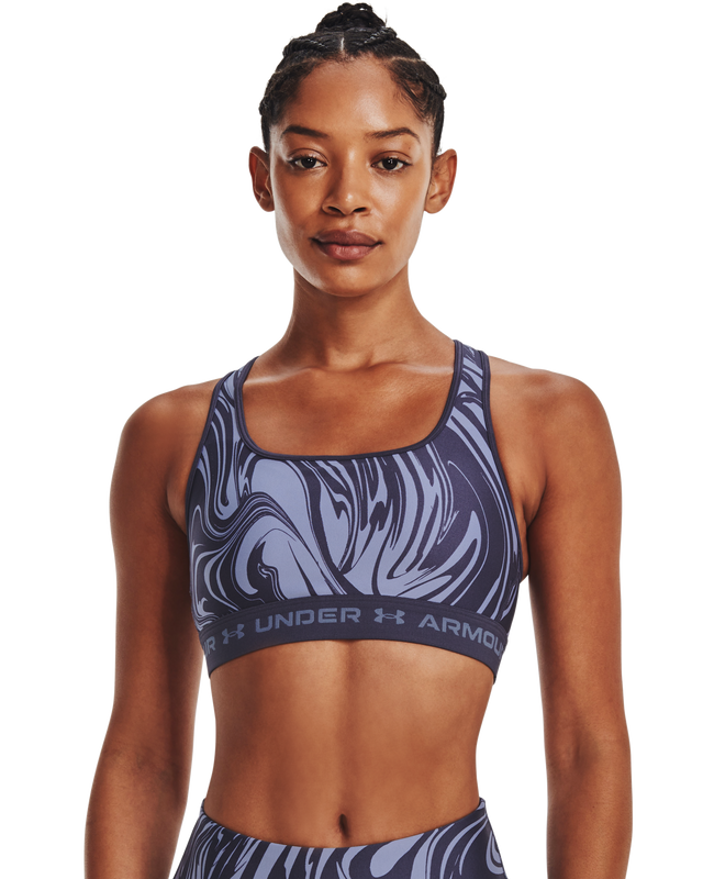 Women's Armour® Mid Crossback Print Sports Bra