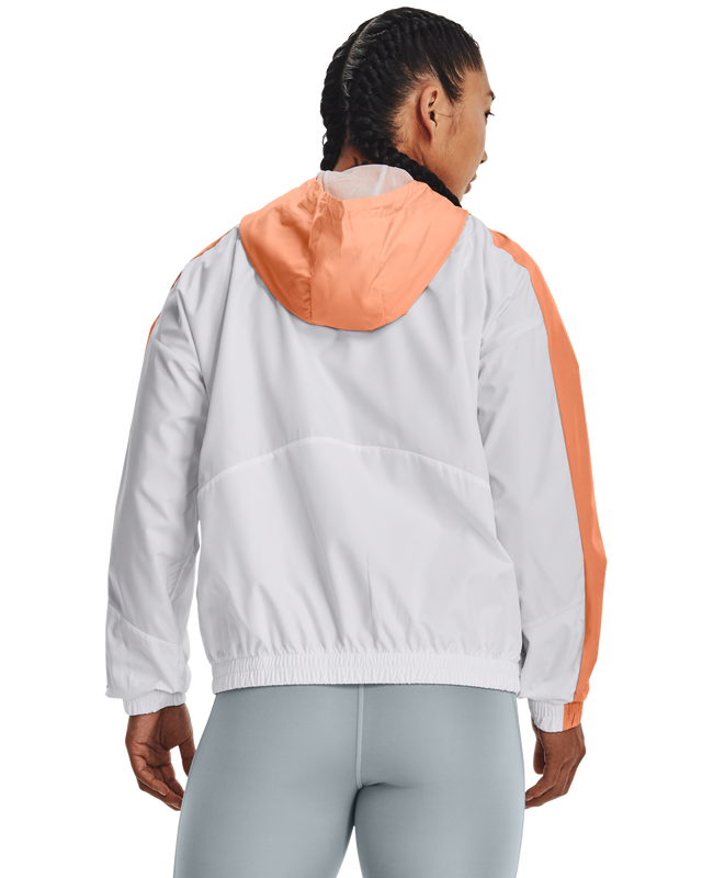 Under Armour Woven FZ Jacket White / Grey / Orange - Fast delivery