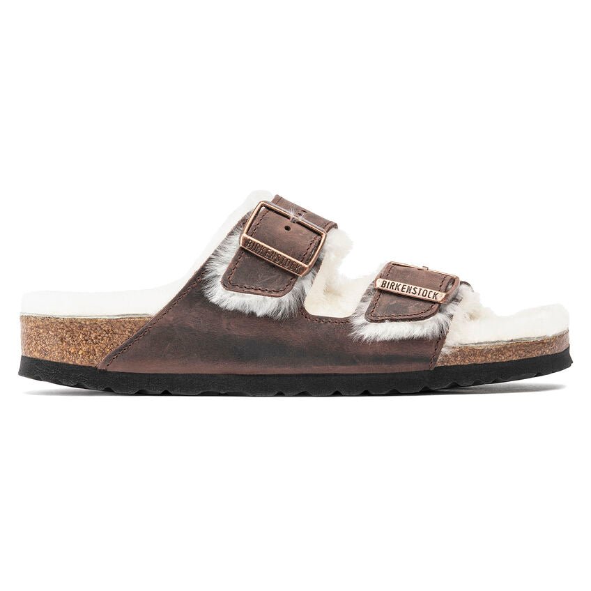 BIRKENSTOCK Women's Arizona Big Buckle Shearling Narrow Beige