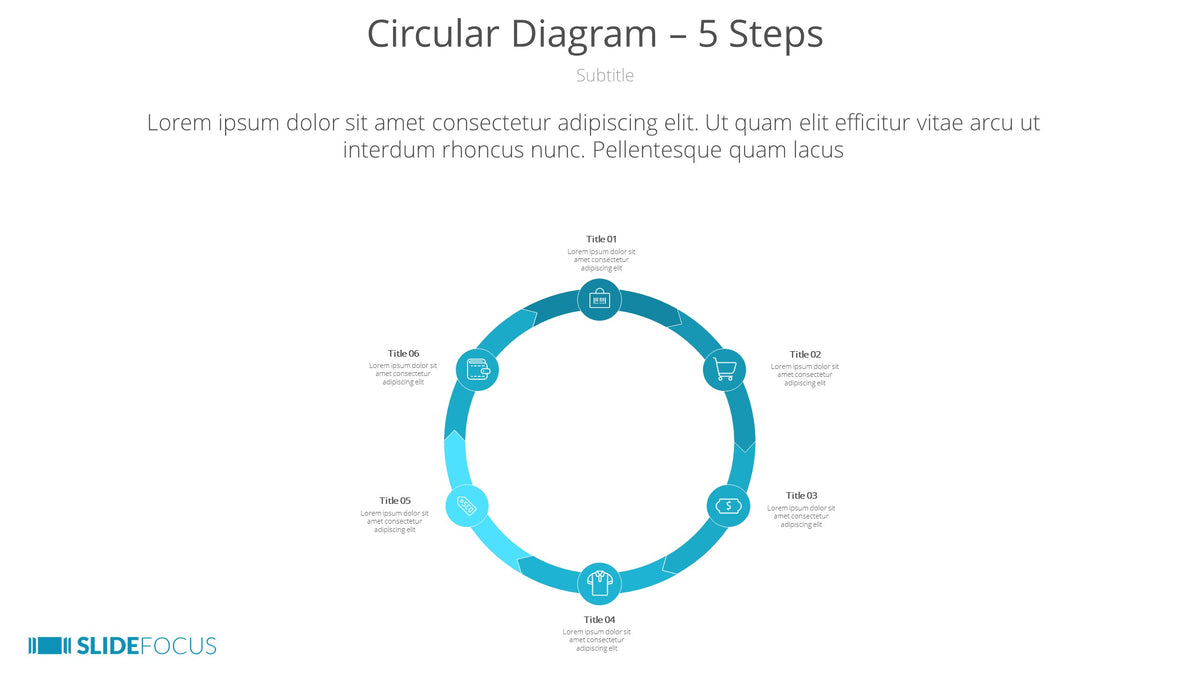 Circular Diagram 5 Steps Slidefocus Presentation Made Simple 2676