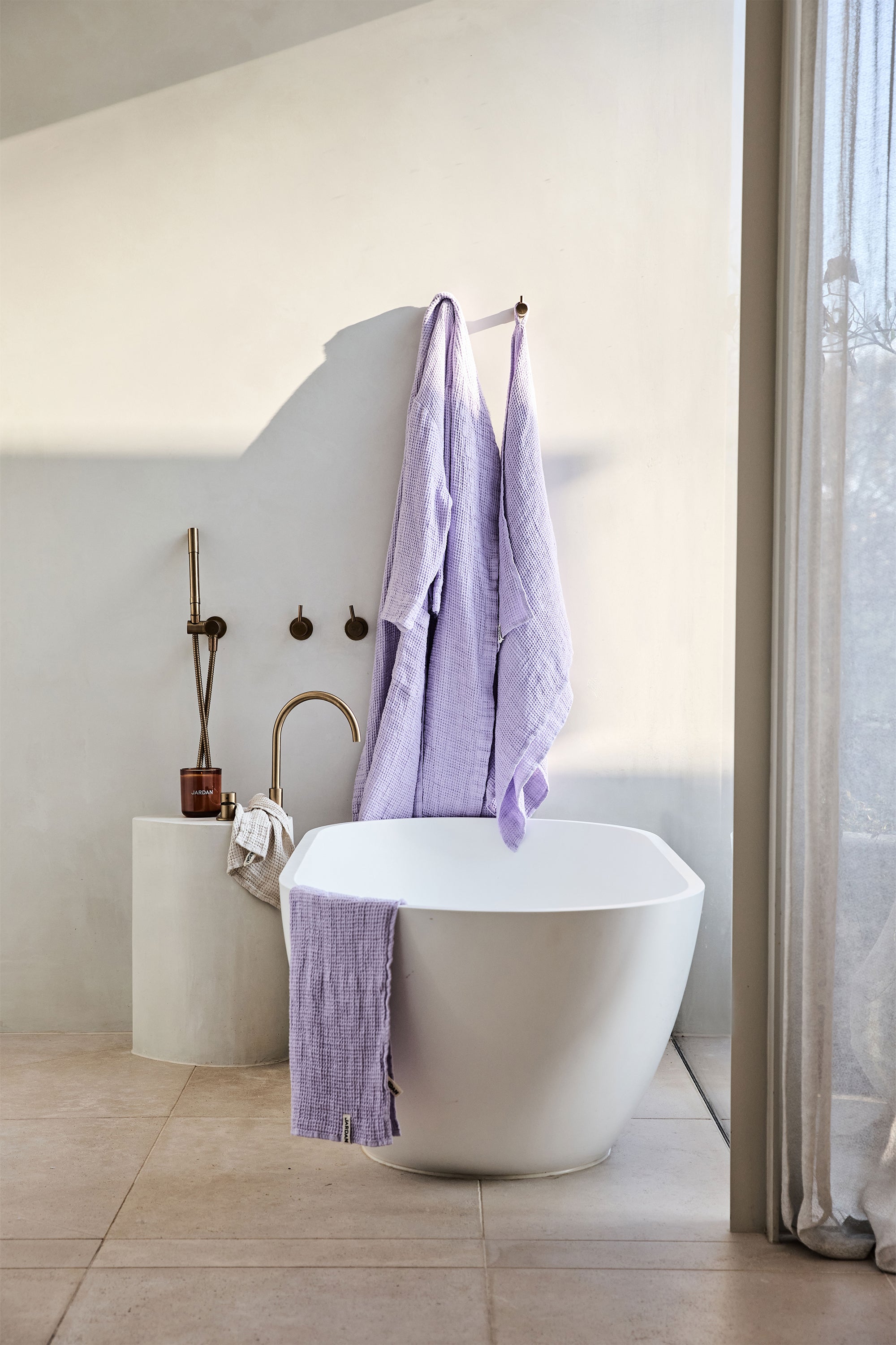 Buy - THE ROMAN BATH TOWEL FAWN On Jagdish Store