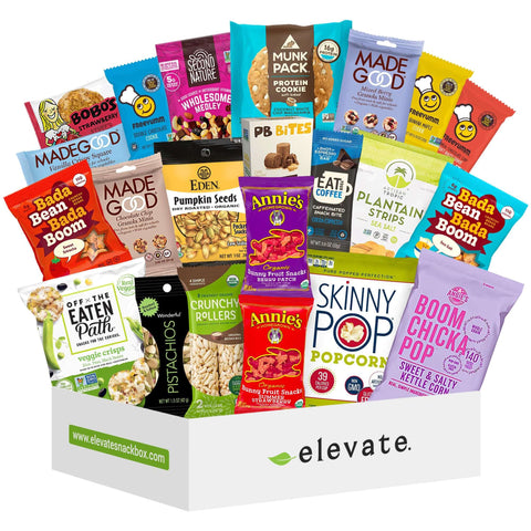 Vegan & Gluten Free Snack Box | 22 Count | Top Selling! - Elevate Next Level Snacking