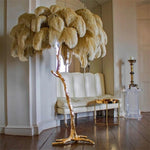 Ostrich Feather Tree - Lamp
