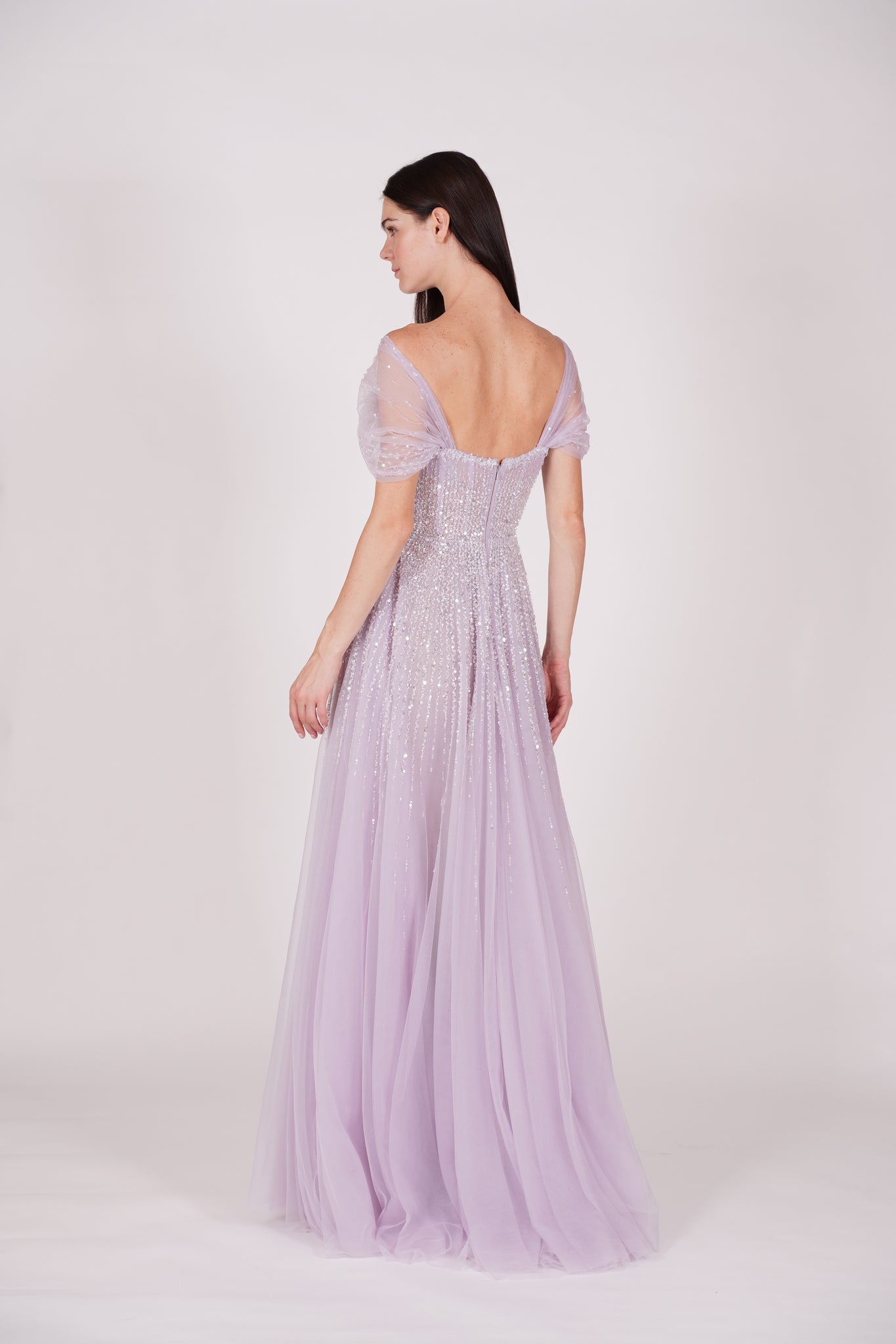 Pastel Purple Tulle Dress — Hanayen Couture
