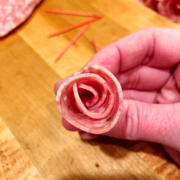 genoa salami roseettes DIY