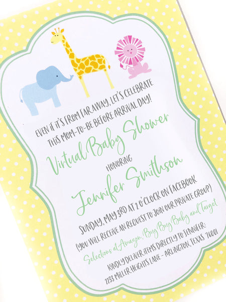 target baby shower invitations