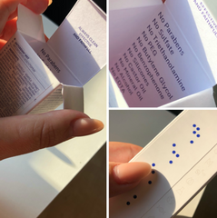 Schwanen Garten Packaging Verpackung Braille