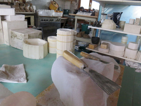 Workshop with silicone Moulds