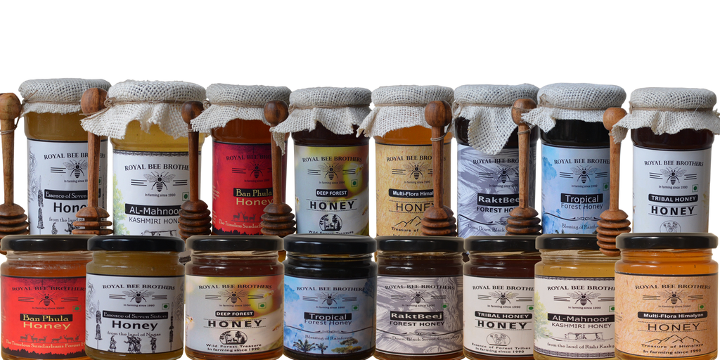 Collection of Wild Forest Raw Honey, Harvested by Honey Hunters from various forests