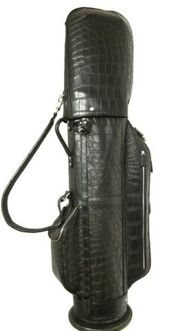 Kennedy Brown Leather Golf Bag, Made in Italy