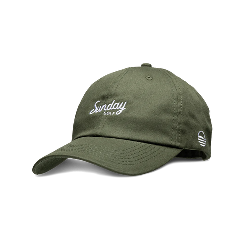 Sunday Golf Dad Hat in Olive Oil