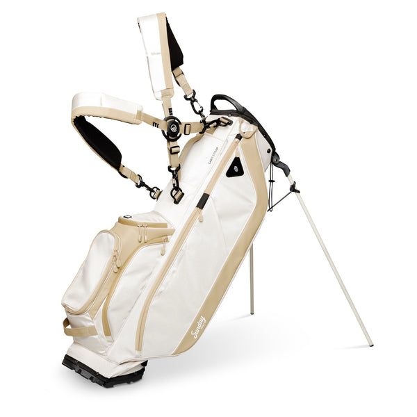 Ryder golf bag with built-in cooler in Toasted Almond