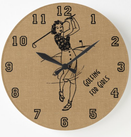 Vintage Women's Golf Clock