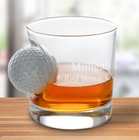 golf lowball glass