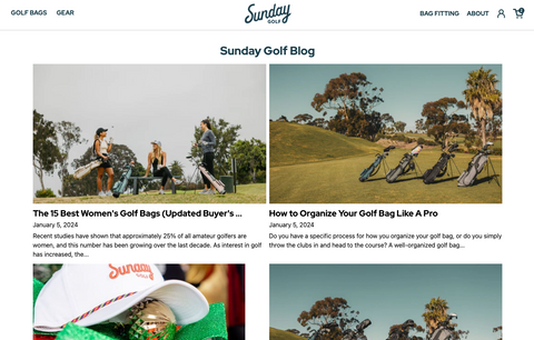 Sunday Golf blog