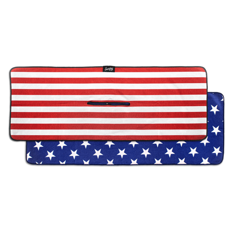 sunday golf american flag towel