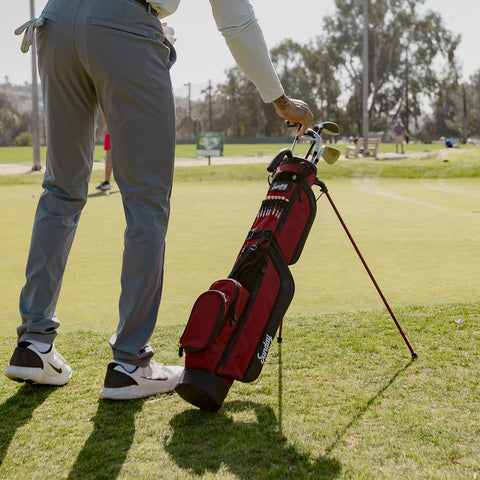 Loma bag by Sunday Golf in burgundy