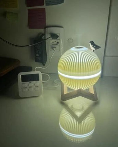 Valoracion de Mari Loli sobre el humidificador lampara que le ha gustado mucho por su funcionamiento