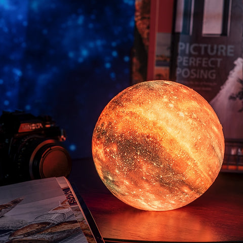 galaxy moon lamp