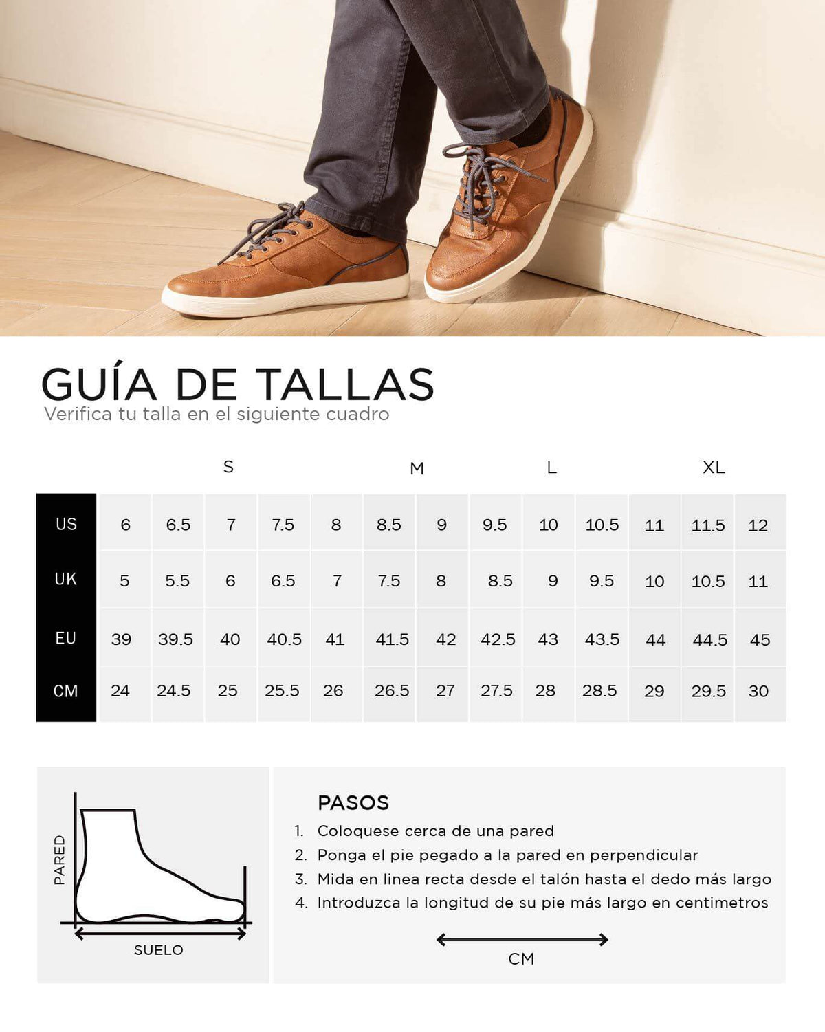 de tallas – Tiendas ADOC Nicaragua