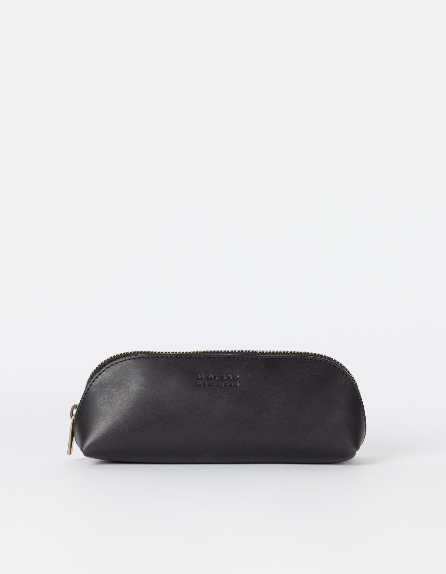 Pencil Case Small - Black Classic Leather