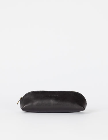 Leather Pen Case - Classic Black