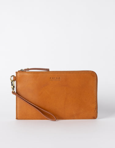 Cosmetic Bag - Cognac Classic Leather