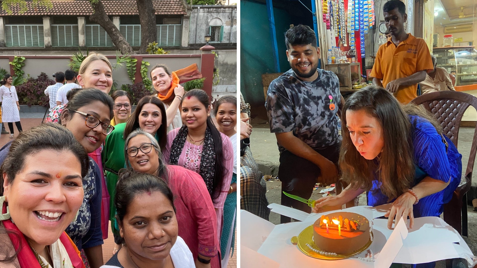 Besuch des O My Bag-Teams im Kolkata Mary Ward Social Center und Geburtstagsfeier