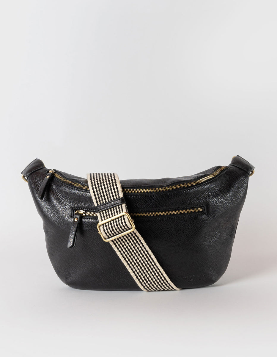 Drew Bum Bag Maxi - Black Soft Grain Leather