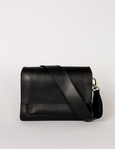 Audrey Handbag: Designer Satchel, Pink Leather/Grey Stitch