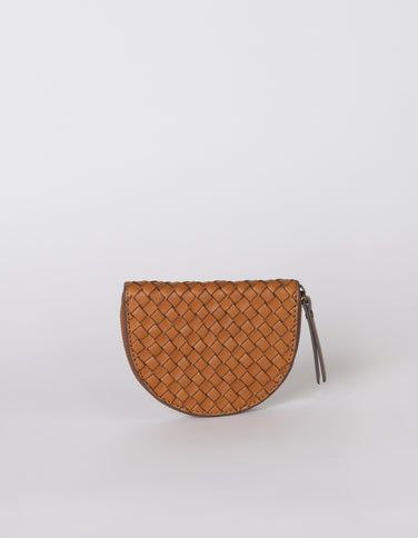 Georgia - Cognac Woven Classic Leather