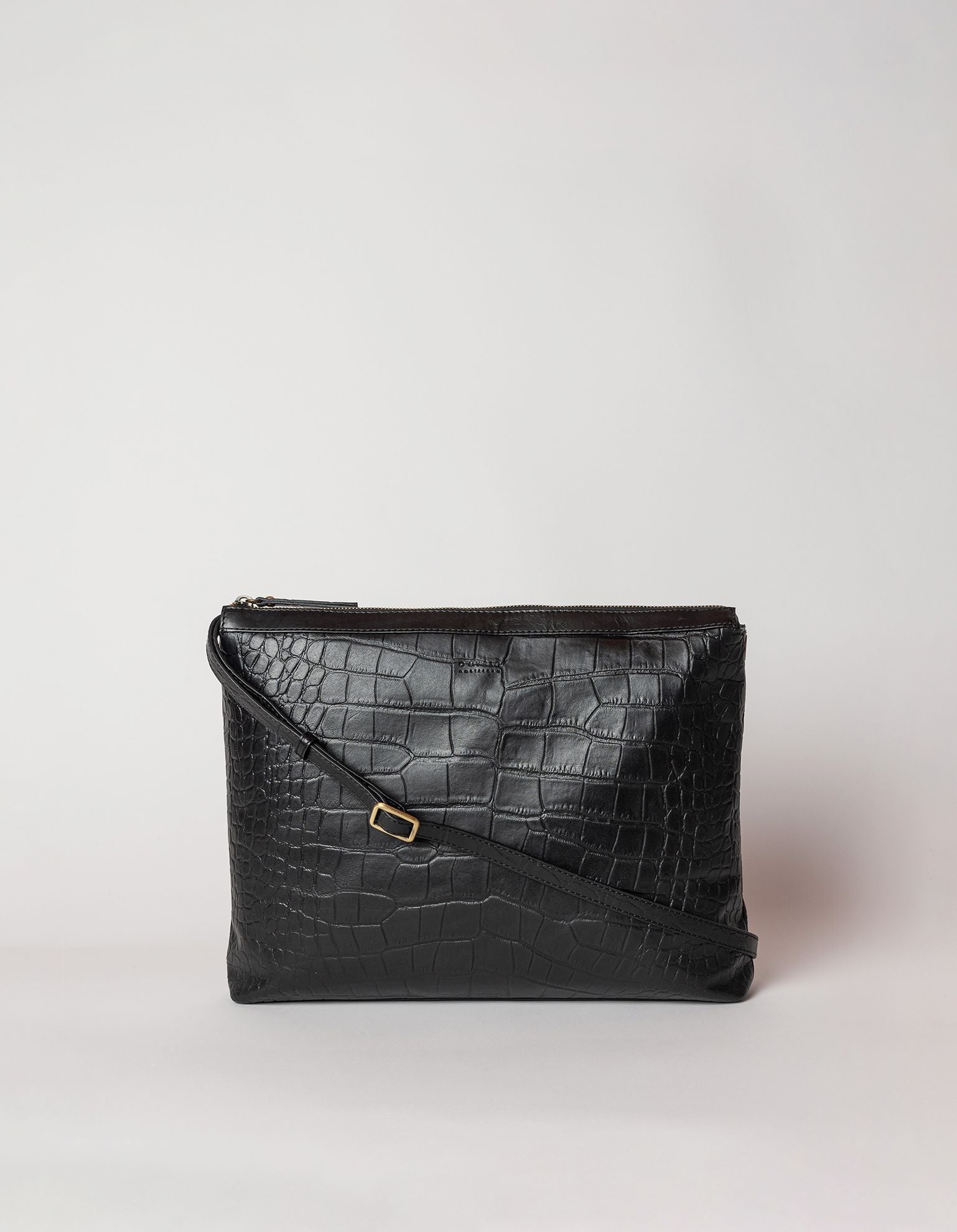 Scarlet - Black Classic Croco | O My Bag Amsterdam | Reviews on Judge.me