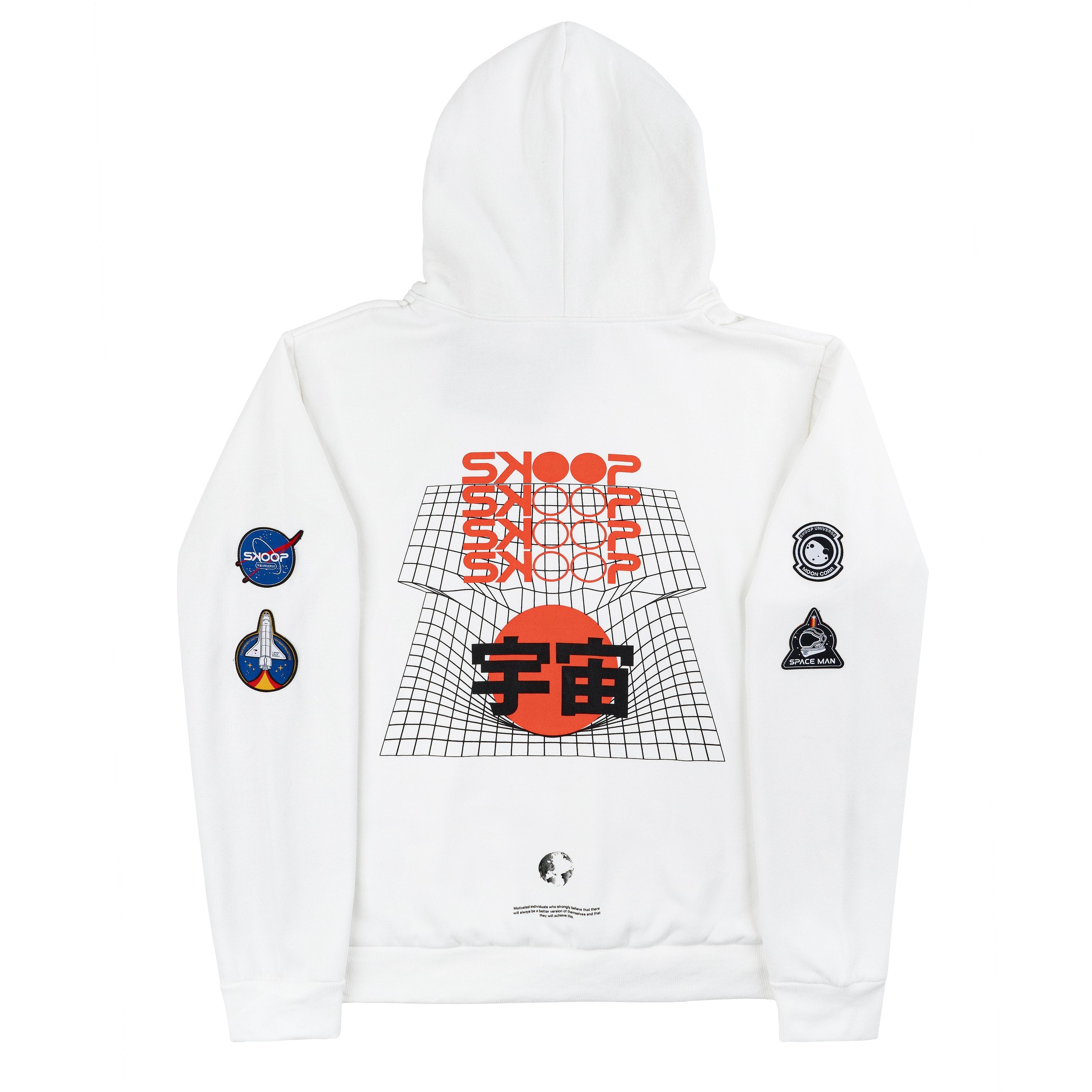 Universe - White Gravity Hoodie | Skoop Kommunity