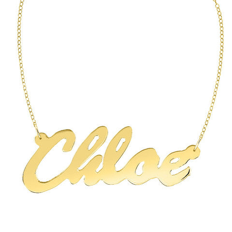 Gold Plated Nameplate necklace
