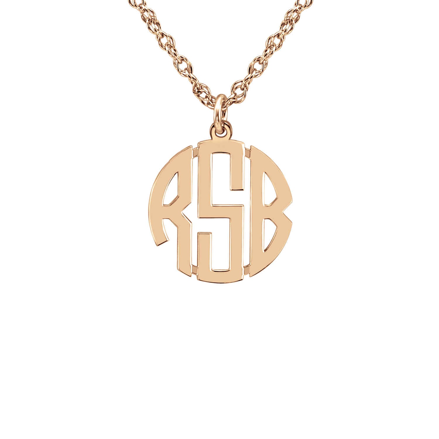 mini monogram necklace