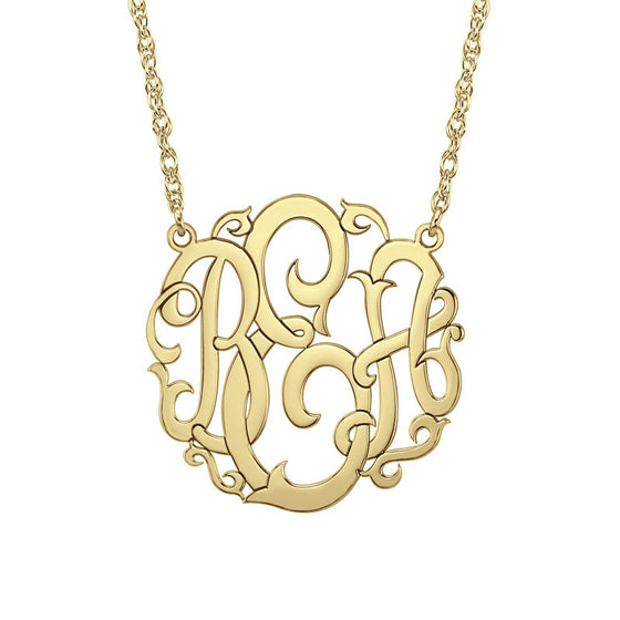 Gold Monogram Necklaces | Monogram Jewelry | Be Monogrammed