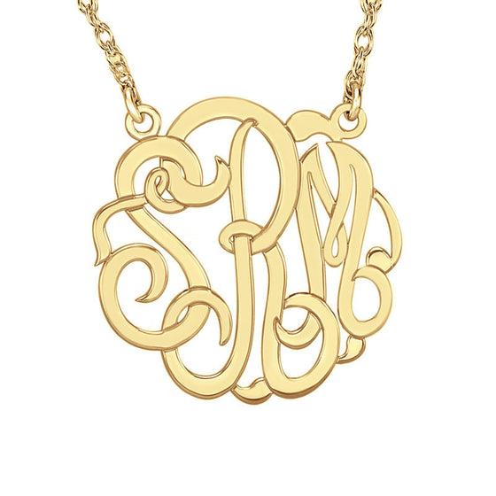 Gold Monogram Necklaces | Monogram Jewelry | Be Monogrammed