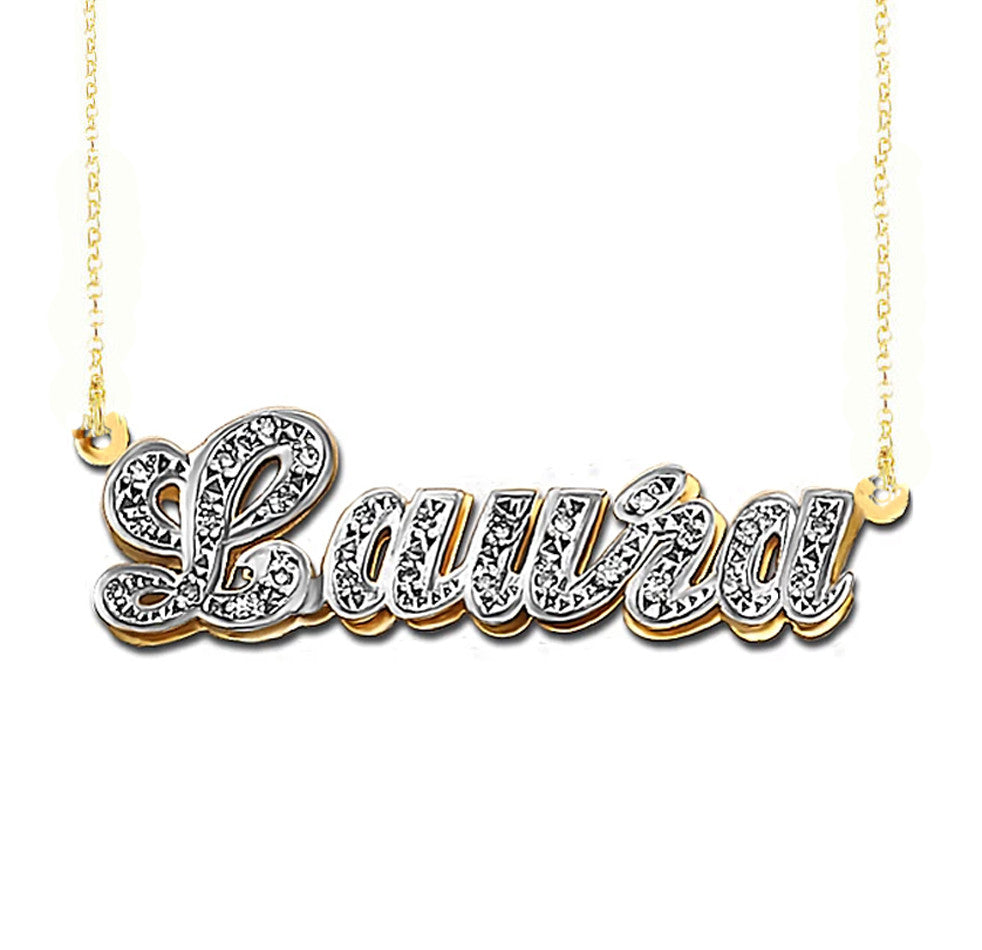 Gold 3D Double Plated Nameplate 