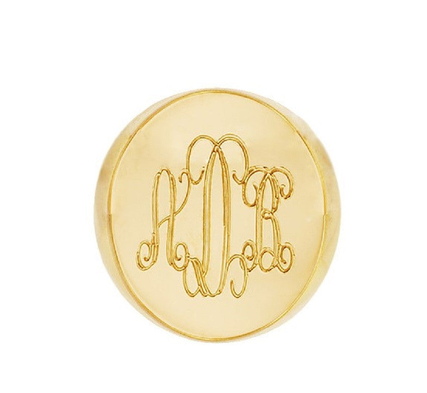 Monogram Gold Signet Ring - Be Monogrammed