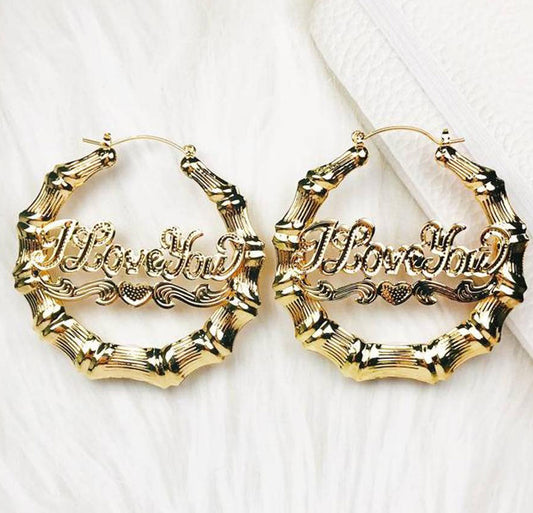 Bamboo Hoop Earrings - 3 Sizes - READY TO SHIP