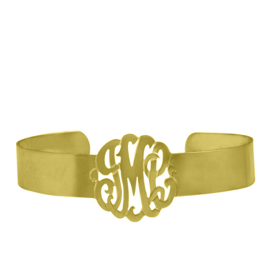 Monogram Bangle in 18k Rose Gold Plating over 925 Sterling Silver